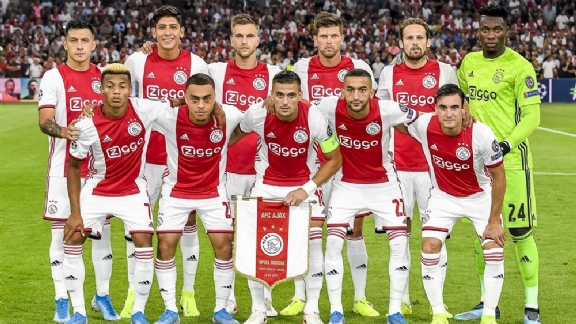 opstelling Ajax tegen Lille